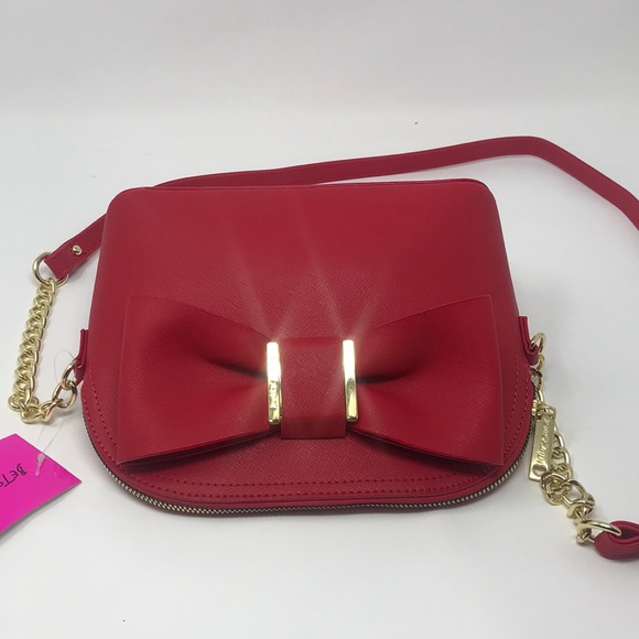 Betsey Johnson Crossbody Bag with bow detail - Picture 3 of 6